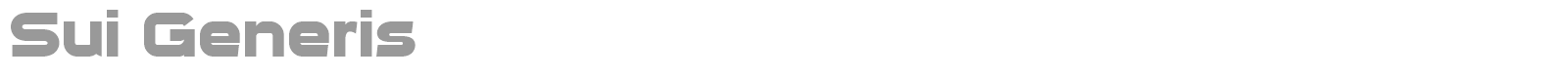 Sui Generis font preview